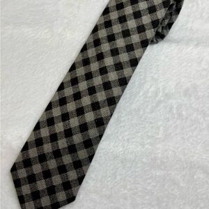 Lord of Ties Classic Black and Gray Checkered cottonTie